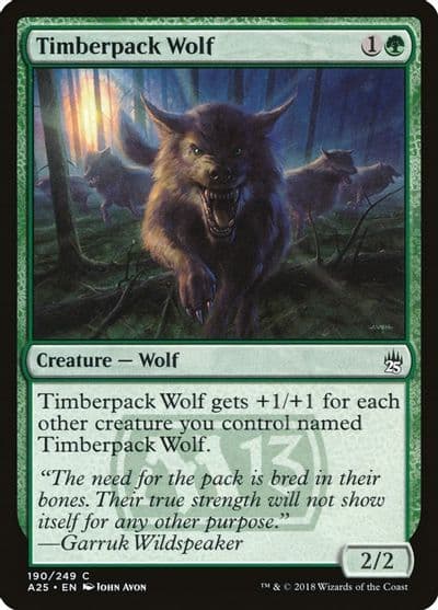 Timberpack Wolf Masters 25 Magic card