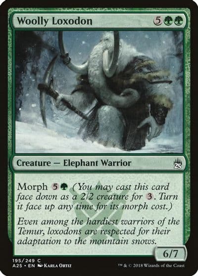 Woolly Loxodon Masters 25 Magic card