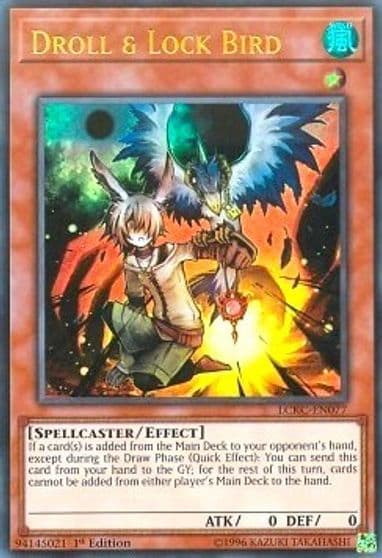 Droll and Lock Bird Legendary Collection Kaiba Yu-Gi-Oh! card