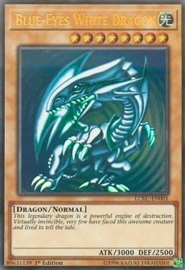 Blue Eyes White Dragon Version 2 Legendary Collection Kaiba Yu-Gi-Oh! card