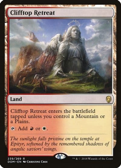 Clifftop Retreat Dominaria Magic card