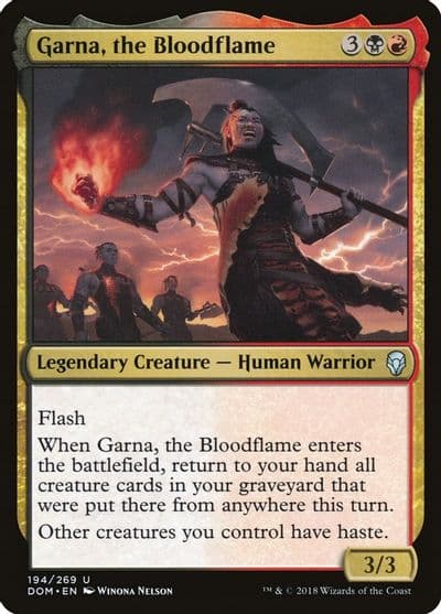 Garna the Bloodflame Dominaria Magic card