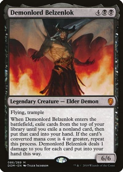 Demonlord Belzenlok Dominaria Magic card