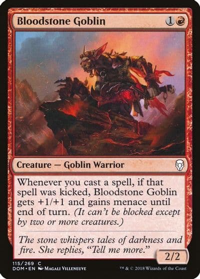 Bloodstone Goblin Dominaria Magic card
