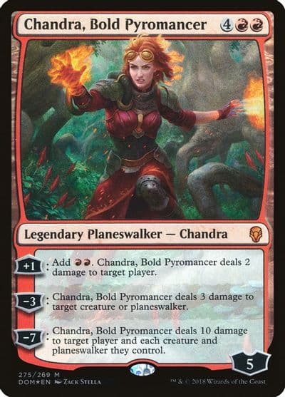 Chandra Bold Pyromancer Dominaria Magic card