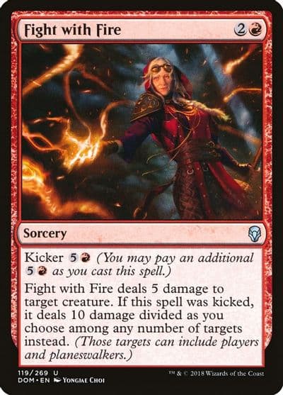 Fight with Fire Dominaria Magic card