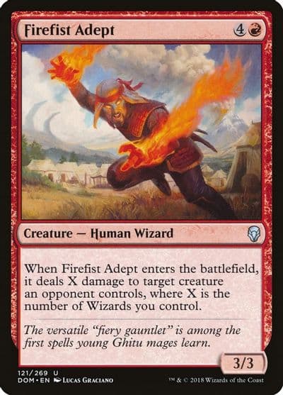 Firefist Adept Dominaria Magic card