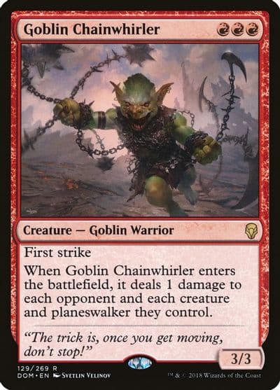 Goblin Chainwhirler Dominaria Magic card