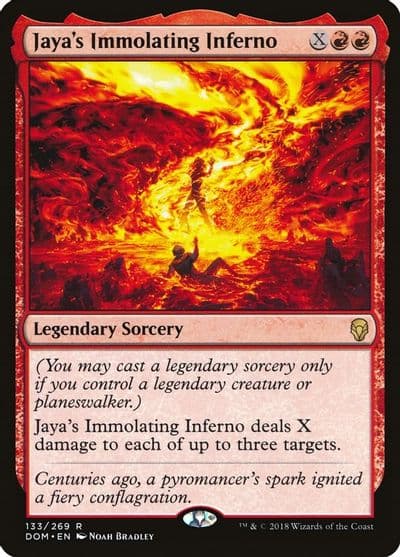 Jayas Immolating Inferno Dominaria Magic card