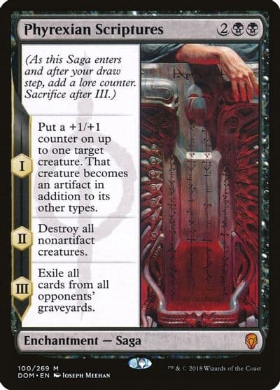 Phyrexian Scriptures Dominaria Magic card