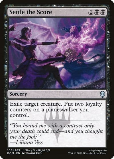 Settle the Score Dominaria Magic card