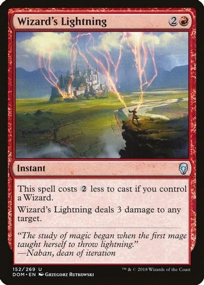 Wizards Lightning Dominaria Magic card