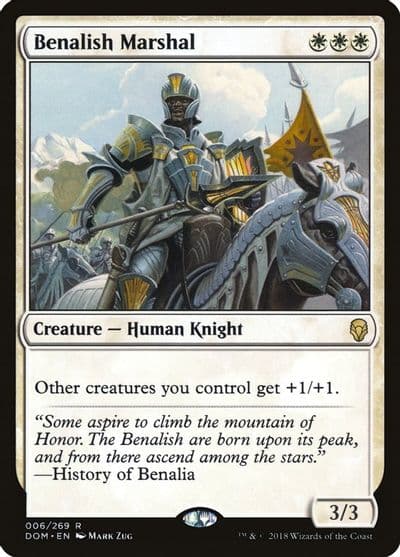 Benalish Marshal Dominaria Magic card