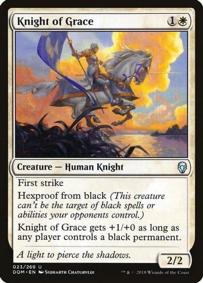 Knight of Grace Dominaria Magic card