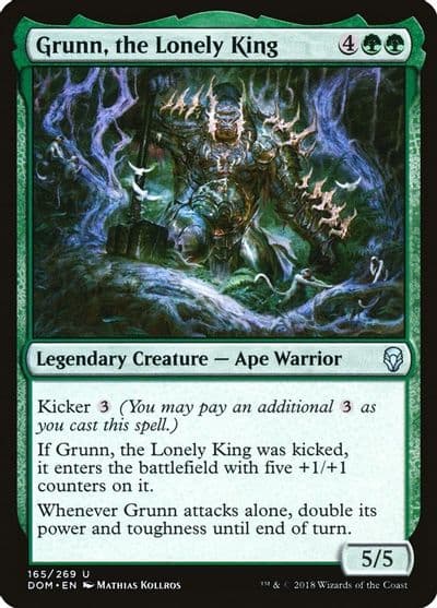 Grunn the Lonely King Dominaria Magic card