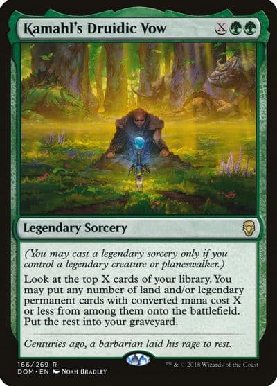 Kamahls Druidic Vow Dominaria Magic card