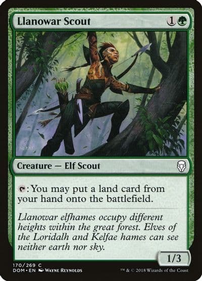 Llanowar Scout Dominaria Magic card