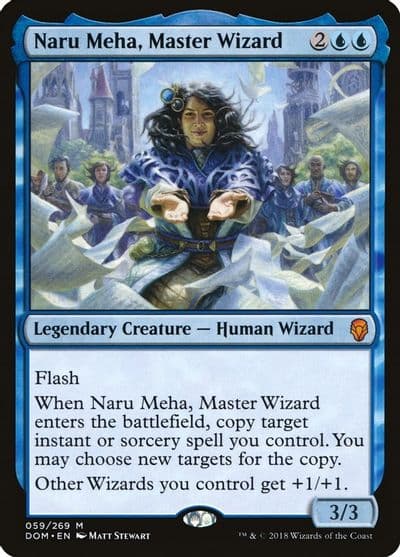Naru Meha Master Wizard Dominaria Magic card