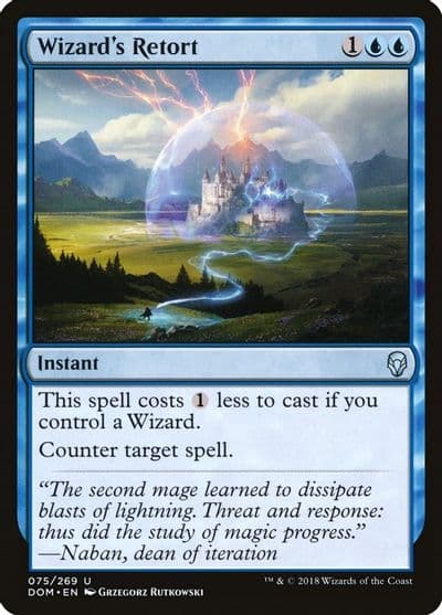 Wizards Retort Dominaria Magic card