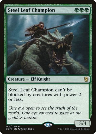 Steel Leaf Champion Dominaria Magic card