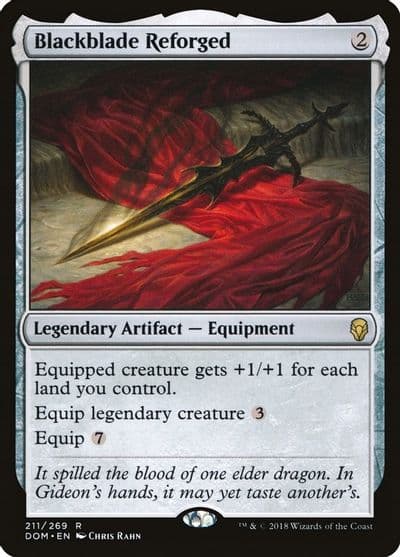 Blackblade Reforged Dominaria Magic card