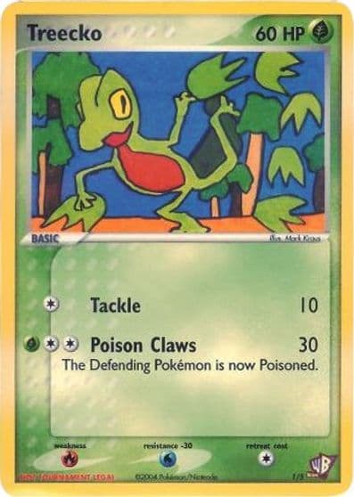Treecko 1 5 Kids WB Promos Pokemon card