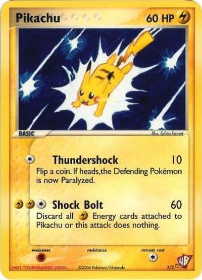 Pikachu Kids WB Promos Pokemon card