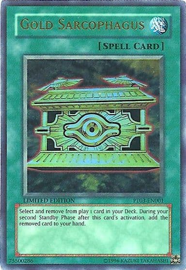 Gold Sarcophagus Pharaoh Tour Promos Yu-Gi-Oh! card