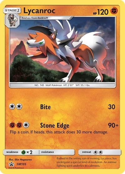 Lycanroc - SM105 SM Promos Pokemon card