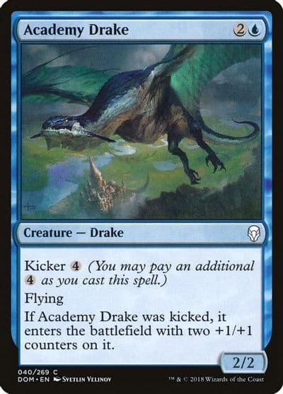 Academy Drake Dominaria Magic card