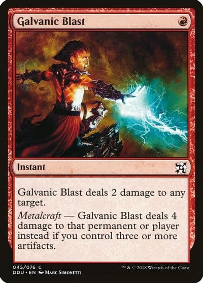 Galvanic Blast Duel Decks: Elves vs. Inventors Magic card