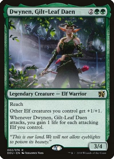 Dwynen Gilt Leaf Daen Duel Decks: Elves vs. Inventors Magic card