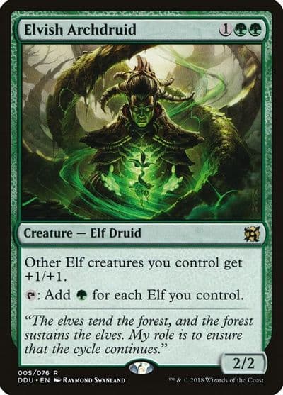 Elvish Archdruid Duel Decks: Elves vs. Inventors Magic card
