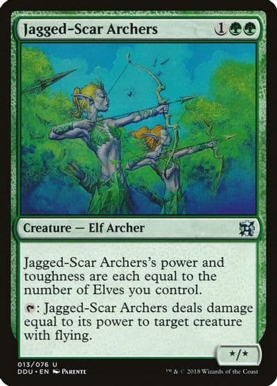 Jagged Scar Archers Duel Decks: Elves vs. Inventors Magic card