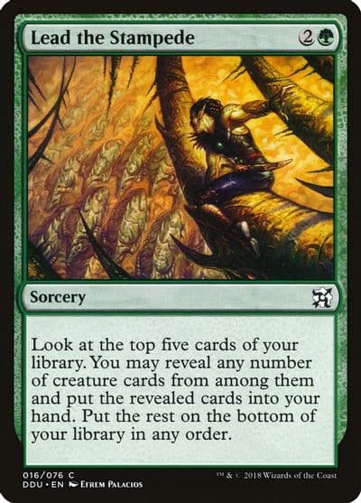 Lead the Stampede Duel Decks: Elves vs. Inventors Magic card