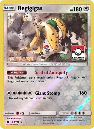Regigigas (League Challenge) [1st Place] League & Championship Cards Pokemon card