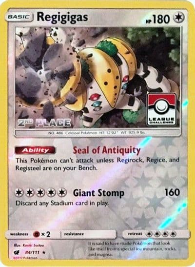 Regigigas (League Challenge) [2nd Place] League & Championship Cards Pokemon card
