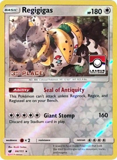 Regigigas (League Challenge) [3rd Place] League & Championship Cards Pokemon card