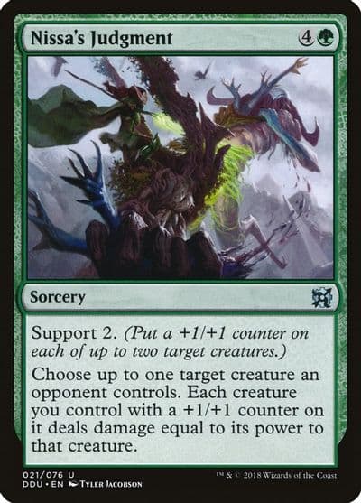 Nissas Judgment Duel Decks: Elves vs. Inventors Magic card