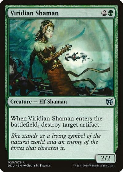 Viridian Shaman Duel Decks: Elves vs. Inventors Magic card