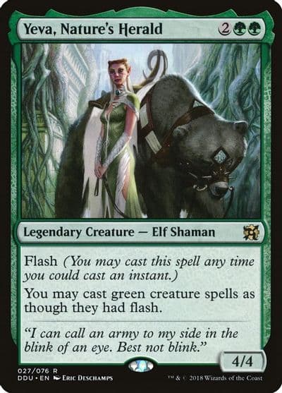 Yeva Natures Herald Duel Decks: Elves vs. Inventors Magic card