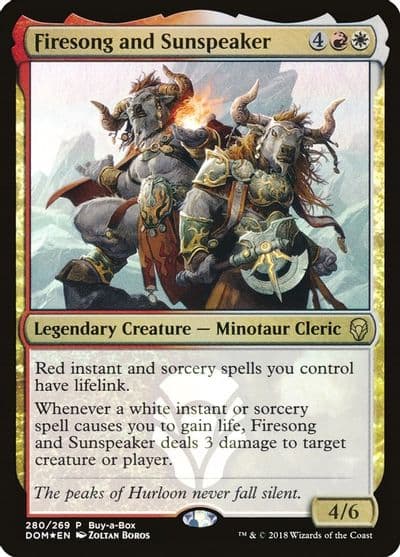Firesong and Sunspeaker Buy-A-Box Promos Magic card