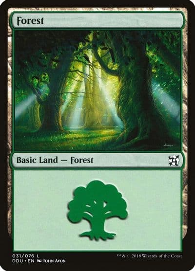 Forest 031 Duel Decks: Elves vs. Inventors Magic card