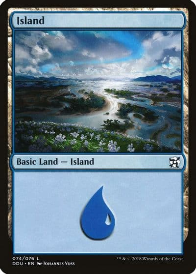 Island 074 Duel Decks: Elves vs. Inventors Magic card