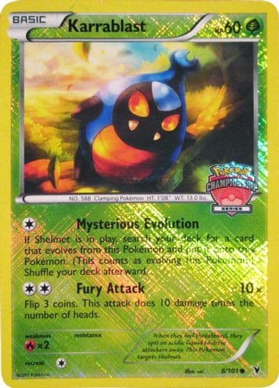 Karrablast (Championship Series) League & Championship Cards Pokemon card