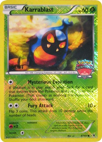 Karrablast (Championship Series) [Staff] League & Championship Cards Pokemon card