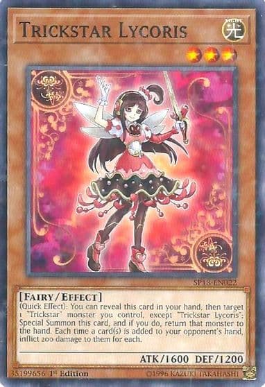 Trickstar Lycoris Starfoil Star Pack VRAINS Yu-Gi-Oh! card