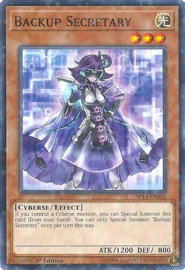 Backup Secretary Starfoil Star Pack VRAINS Yu-Gi-Oh! card