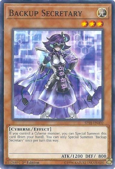 Backup Secretary Star Pack VRAINS Yu-Gi-Oh! card