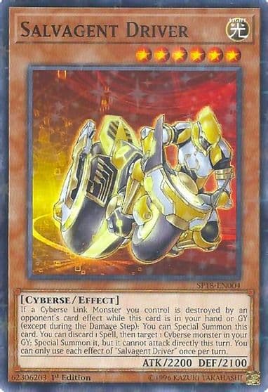 Salvagent Driver Starfoil Star Pack VRAINS Yu-Gi-Oh! card
